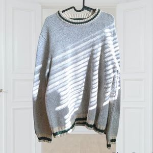 Roots Canada Sporting Goods Knit Gray Sweather Size Large